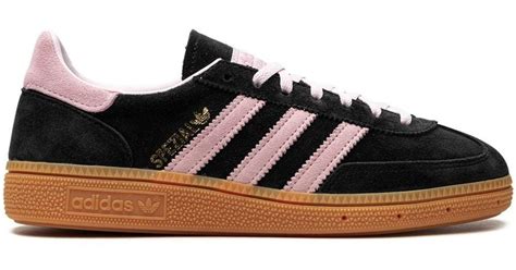 adidas handball spezials pink|Adidas originals handball spezial trainers in black and pink.